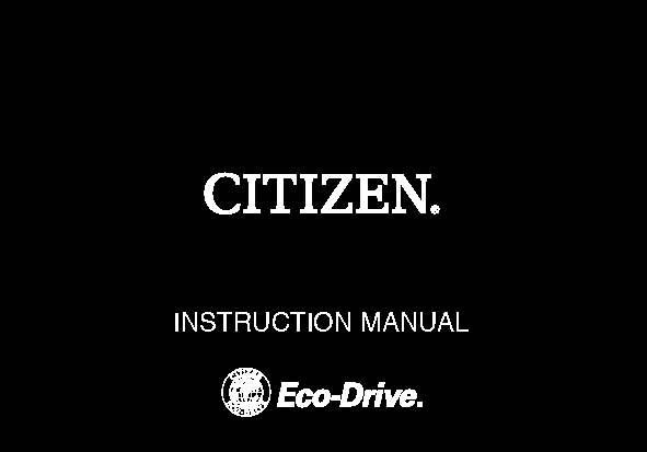 citizen eco drive proximity manual