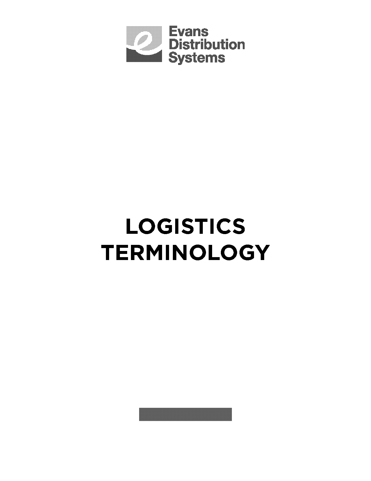 terms used in logistics