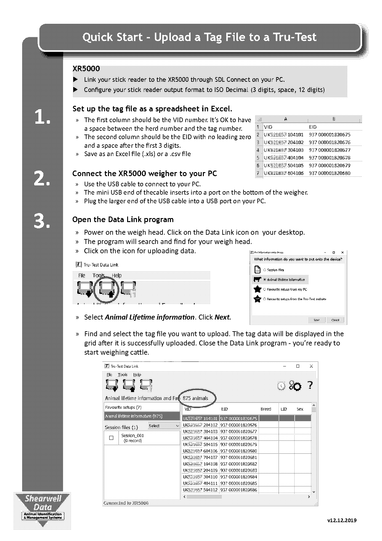 cross reference pairs tru test