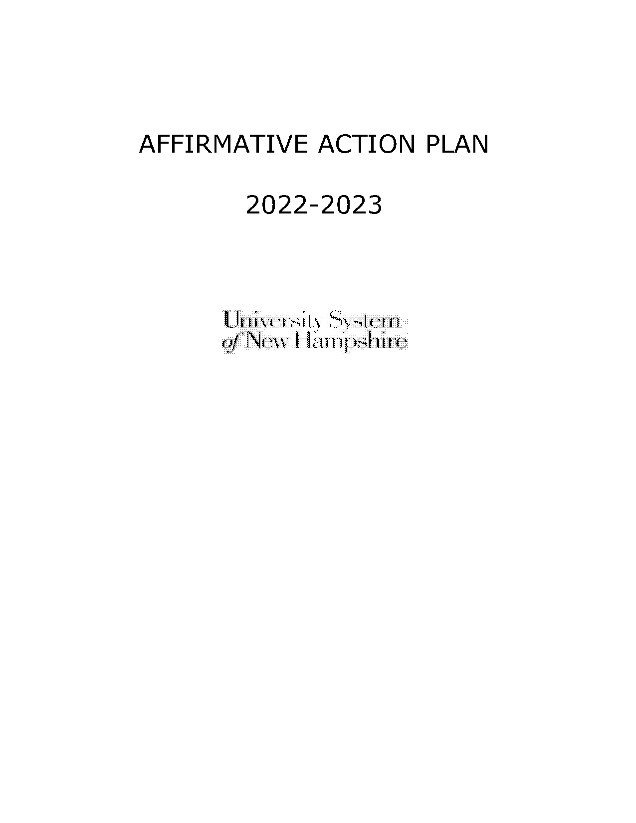 example of an affirmative action plan