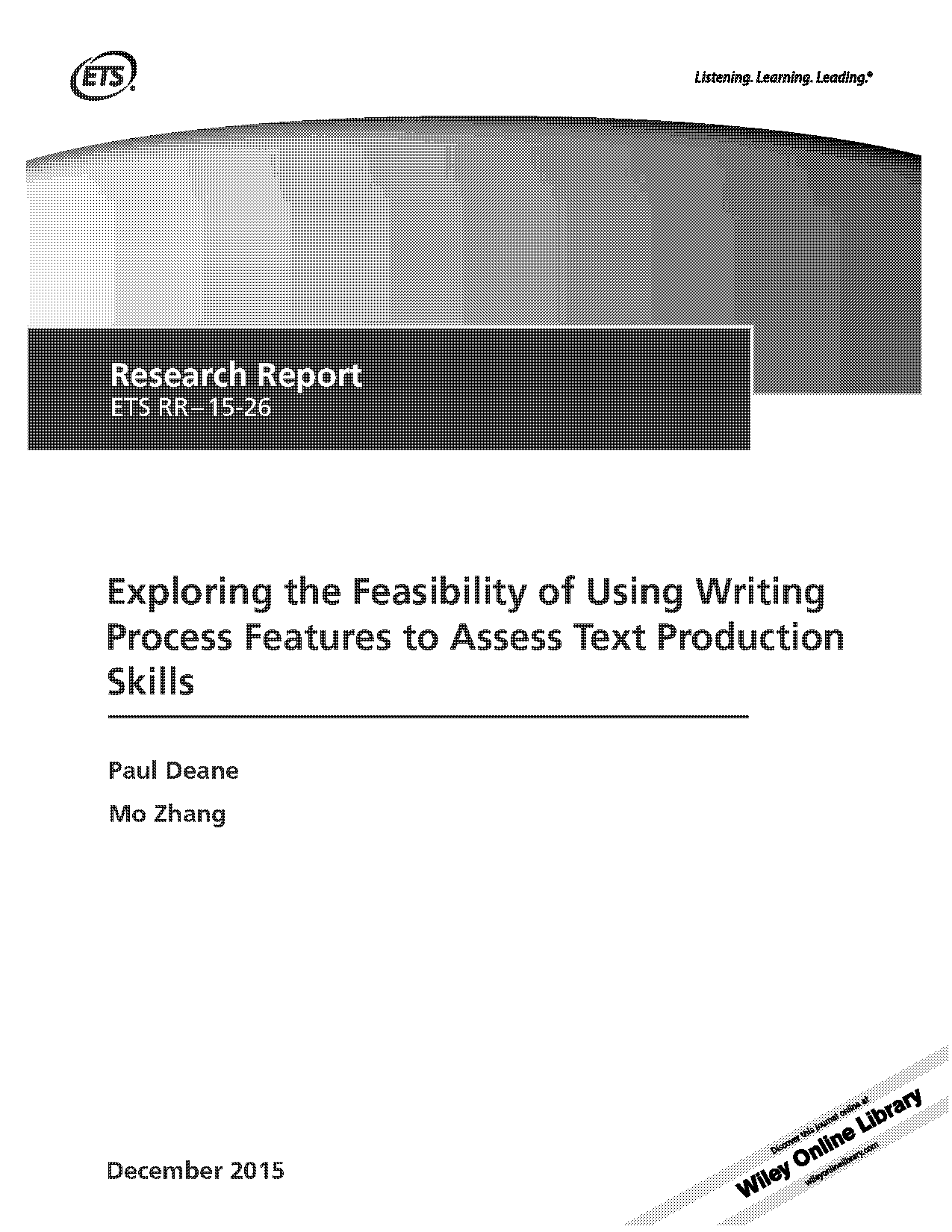 how to evaluate writing process