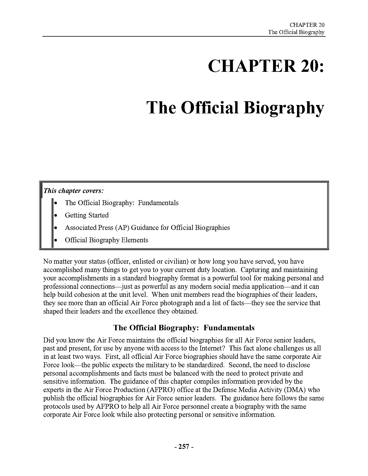 how to write own biography with example