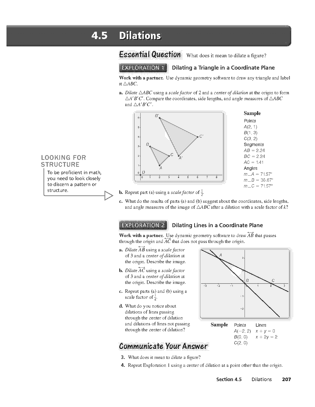 dilations practice worksheet kuta