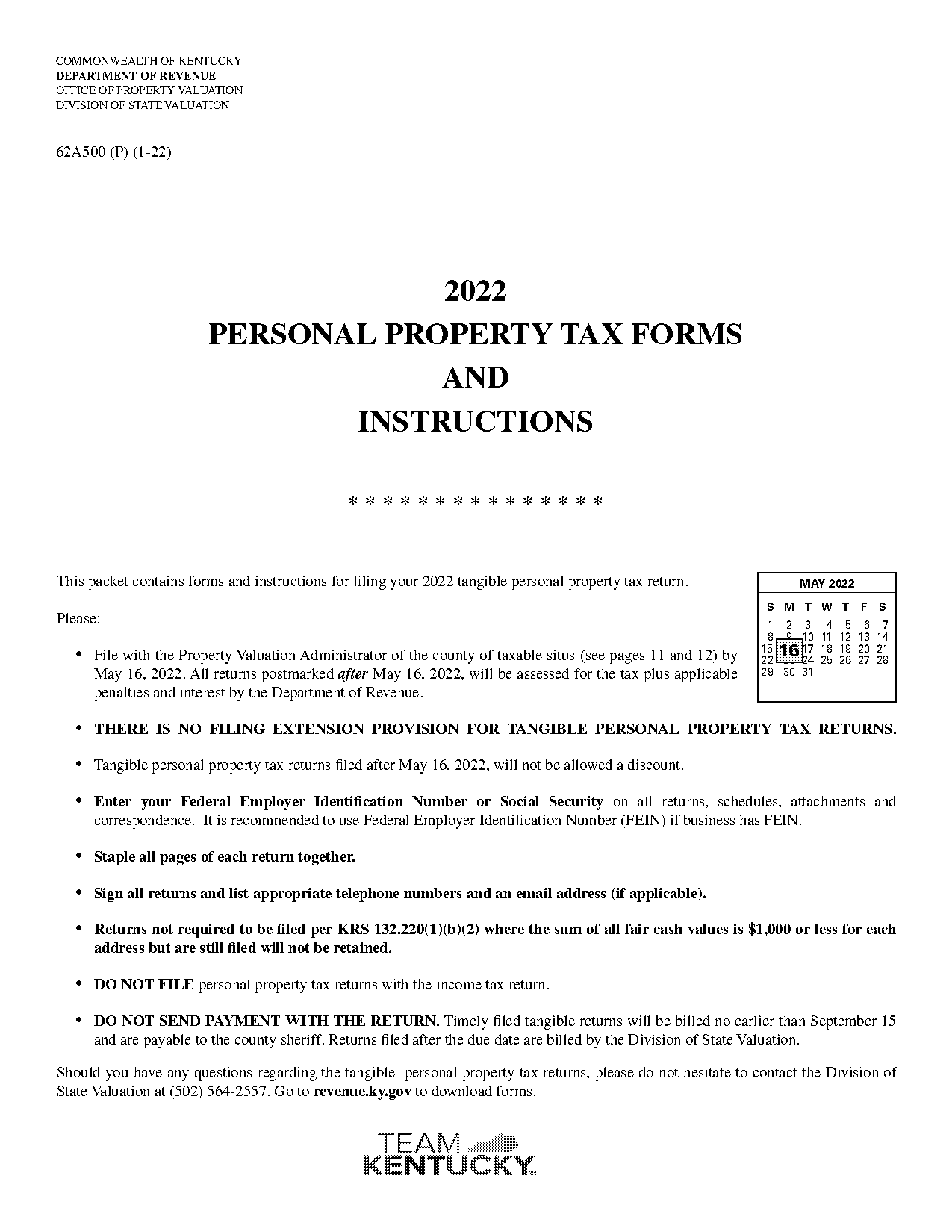 boone county ky tax return instructions