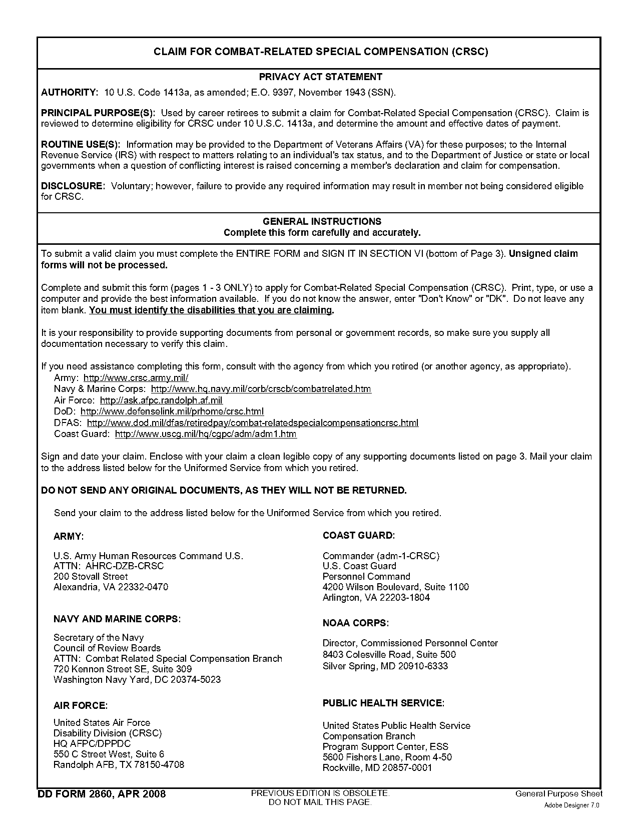 va secondary claim form