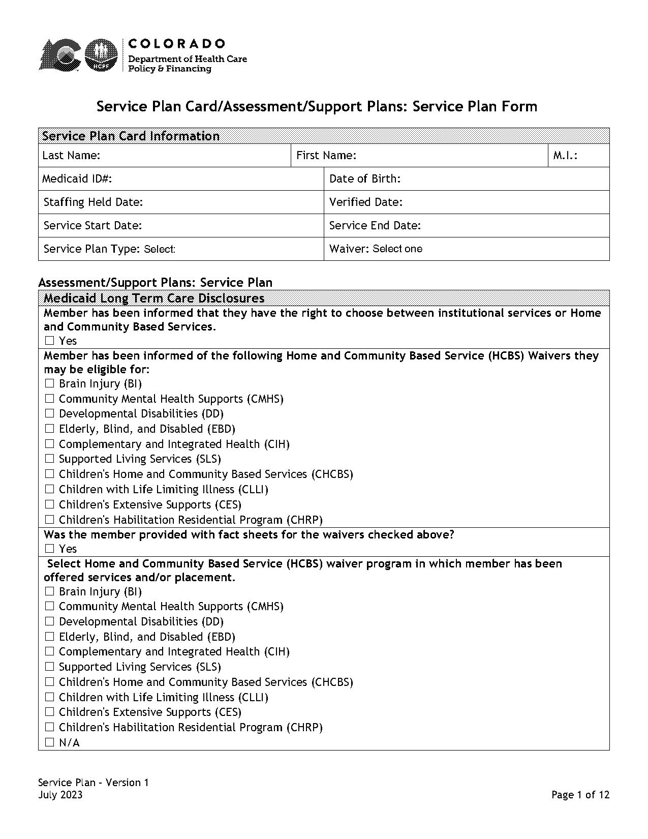 service plan agreement template