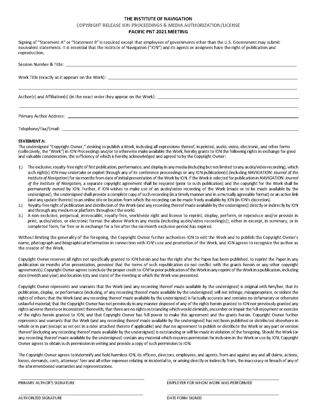 article copyright release form eu