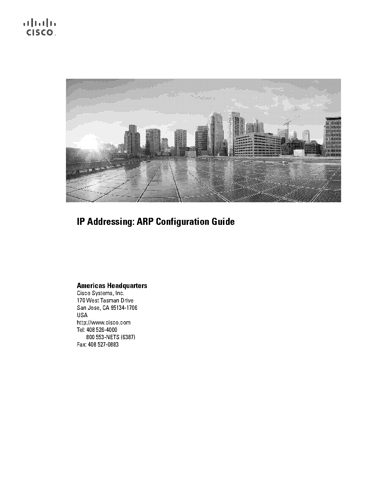 address resolution protocol cache