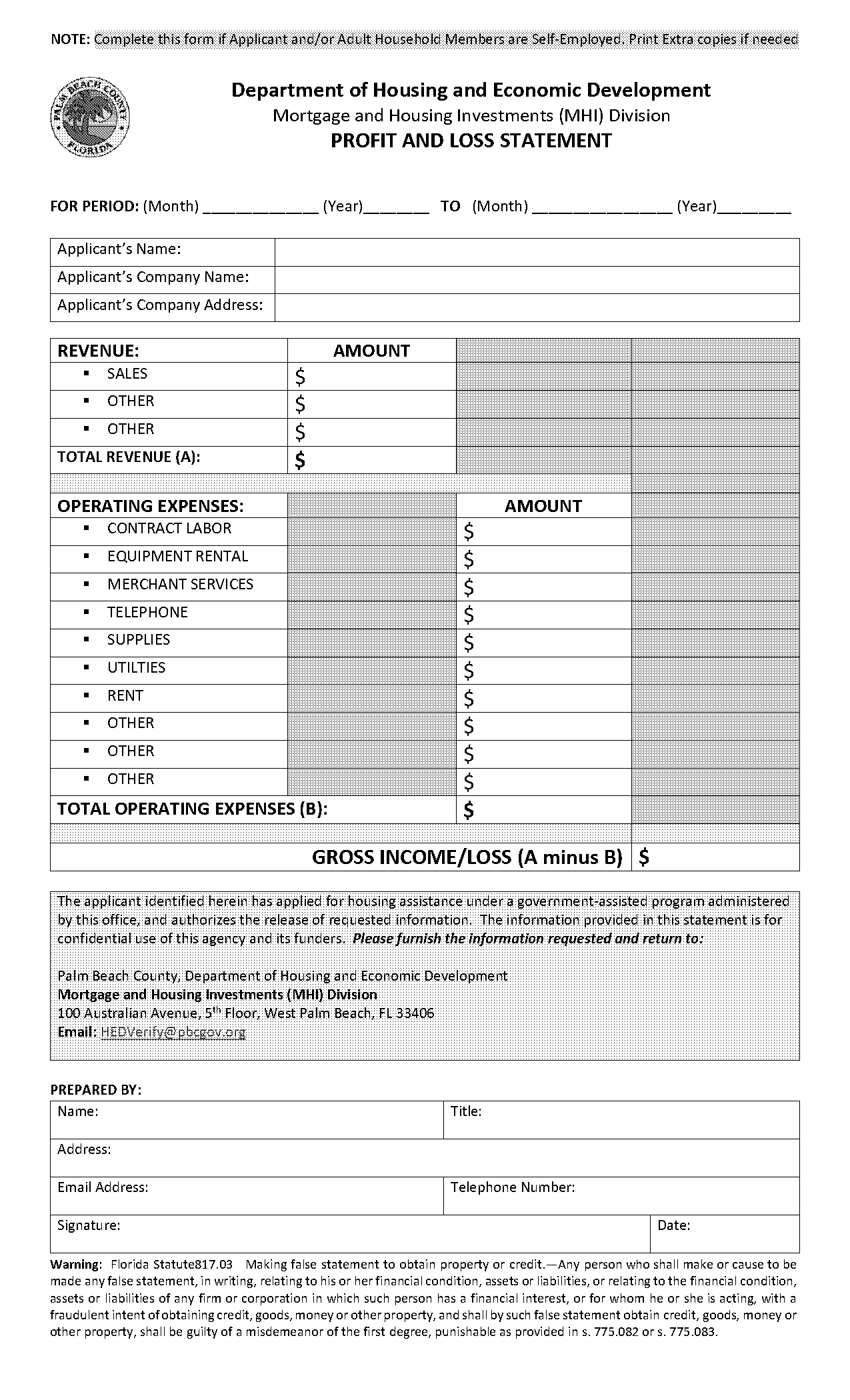 where can i get profit and loss statement