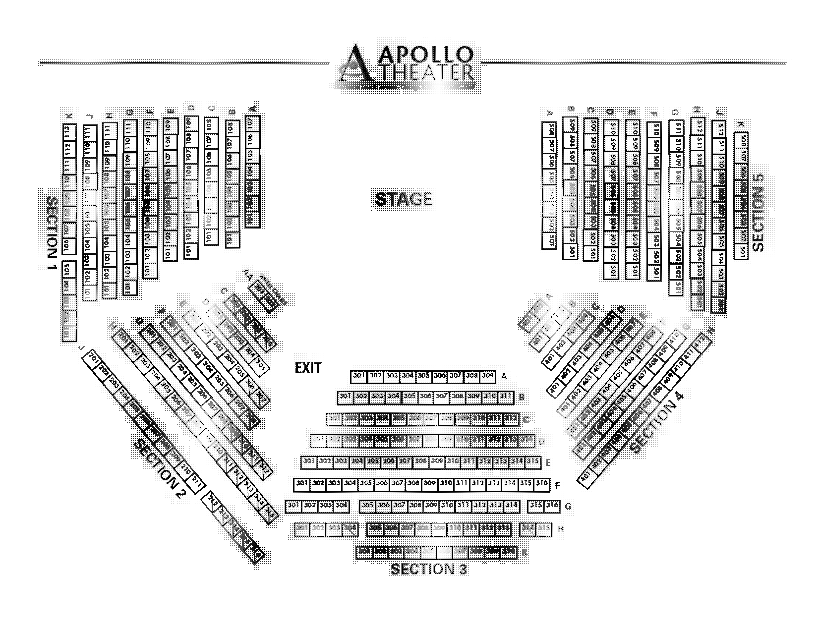 apollo theater seating plan