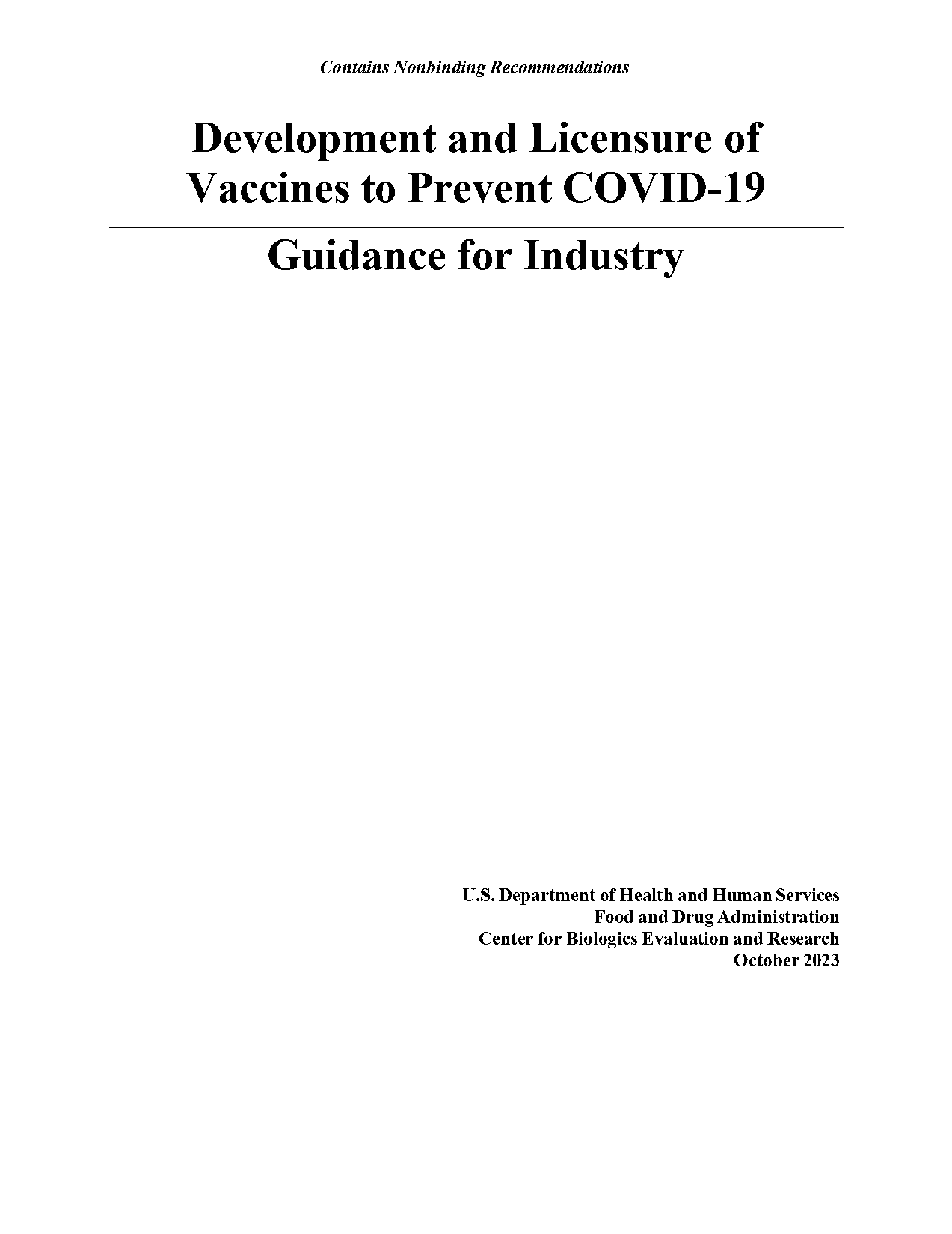 requirement for vaccine candidate reqirement