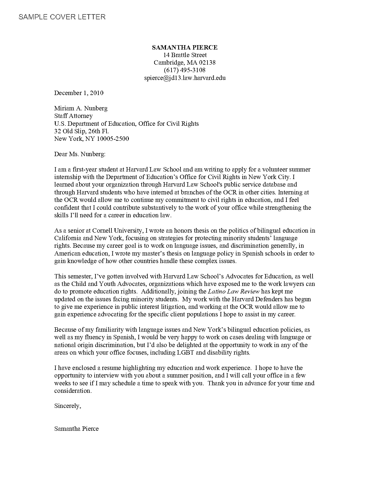 client letter for immigration sample