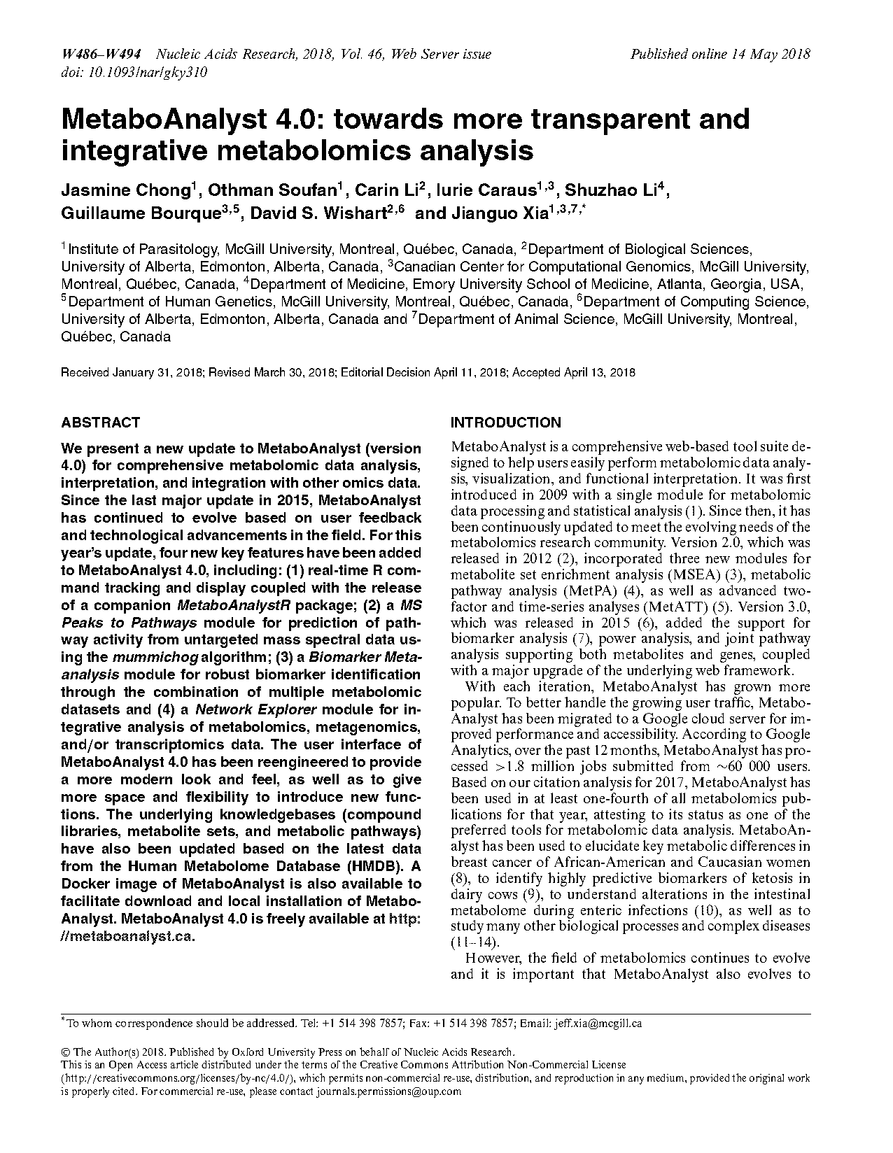 systems biology guided by xcms online metabolomics pdf