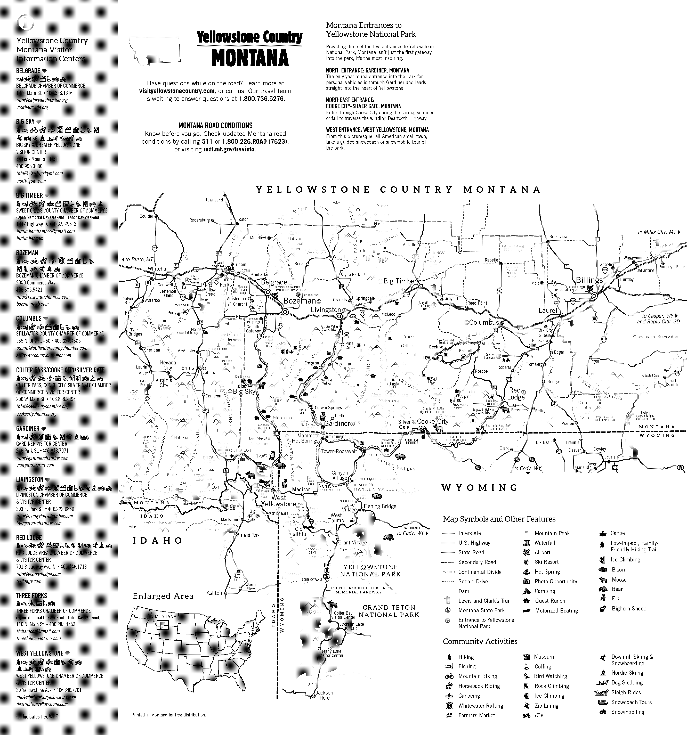 directions to yellow stone park