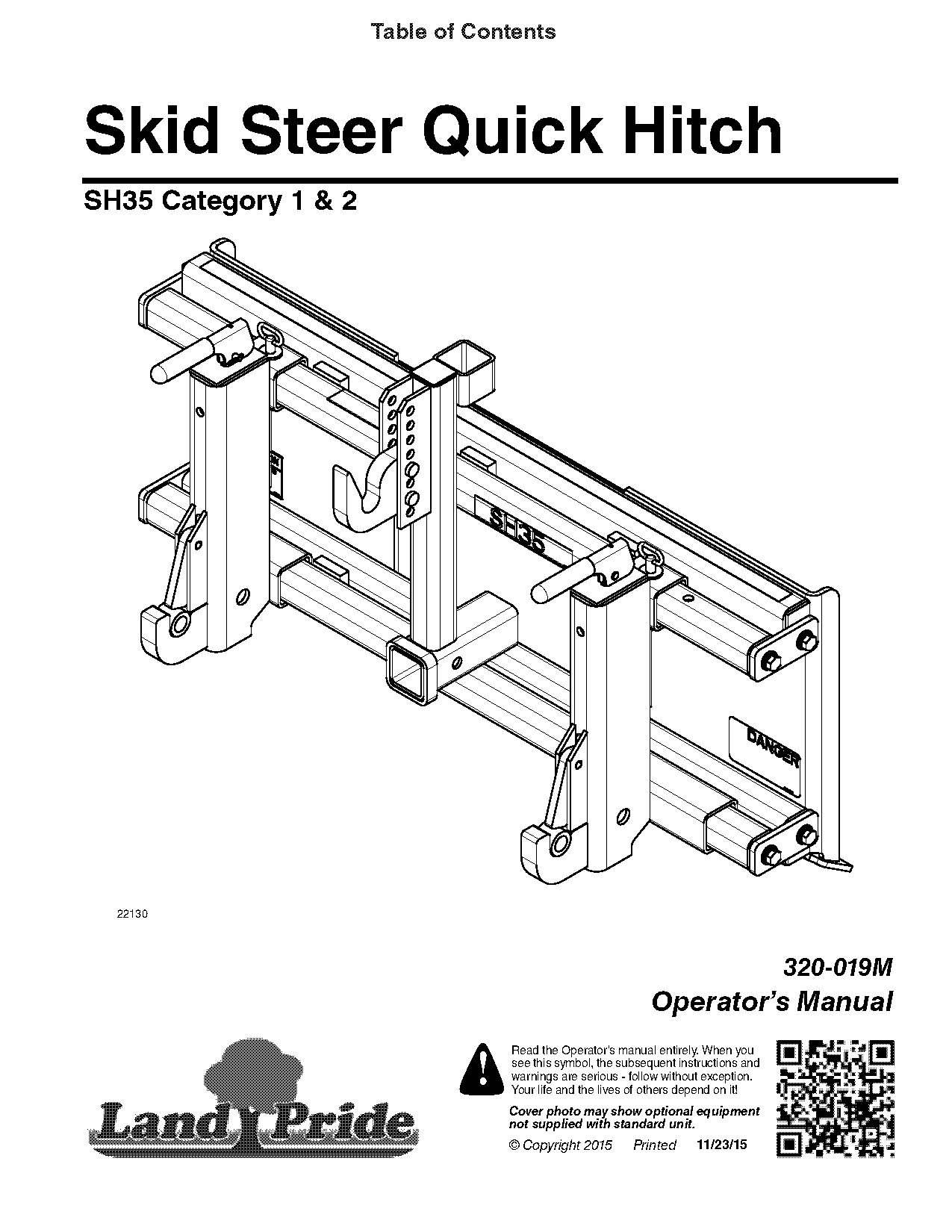 skid loader receiver hitch