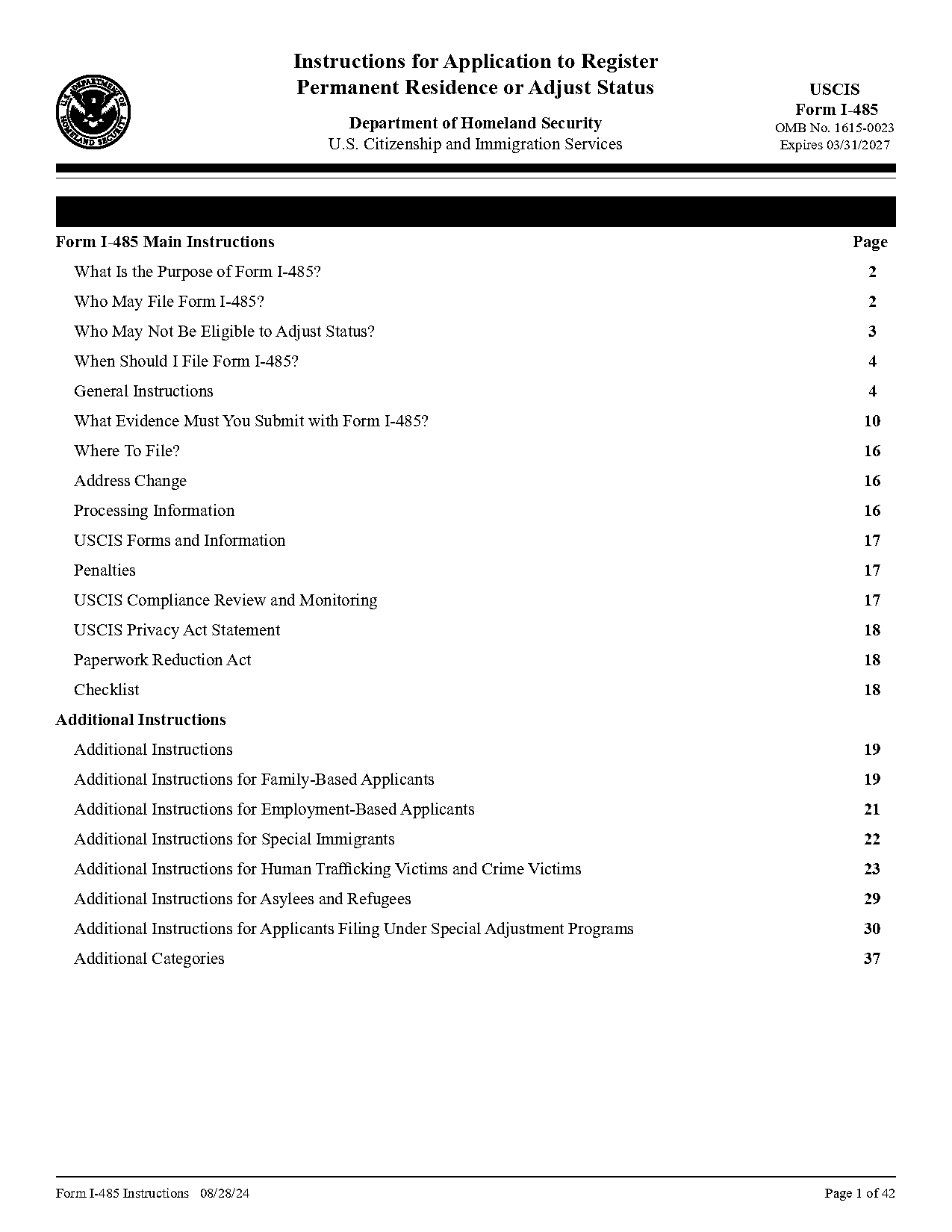 travel document sending address