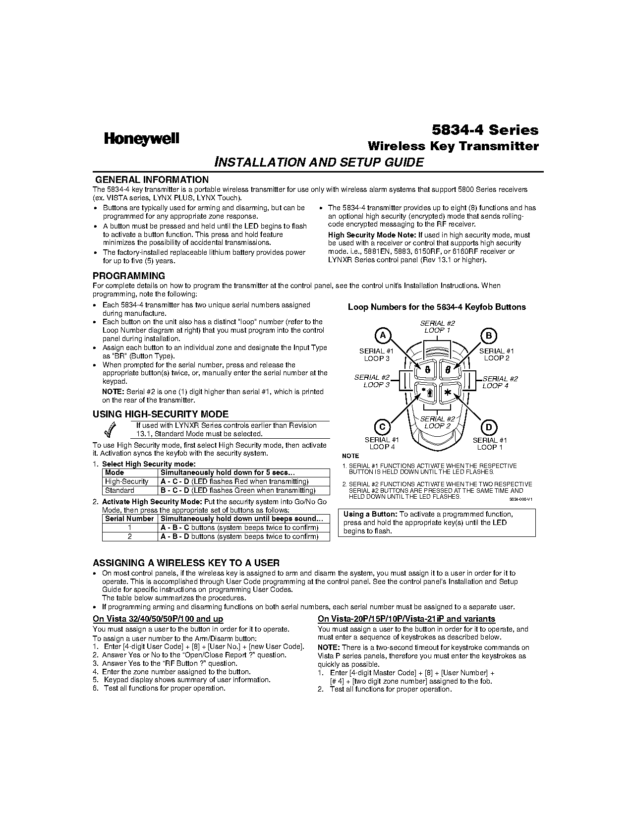 adt remote key instructions