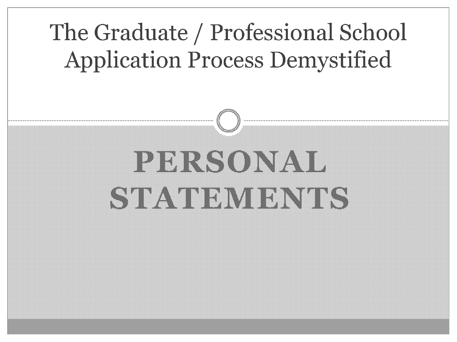 graduate school personal statement conclusions