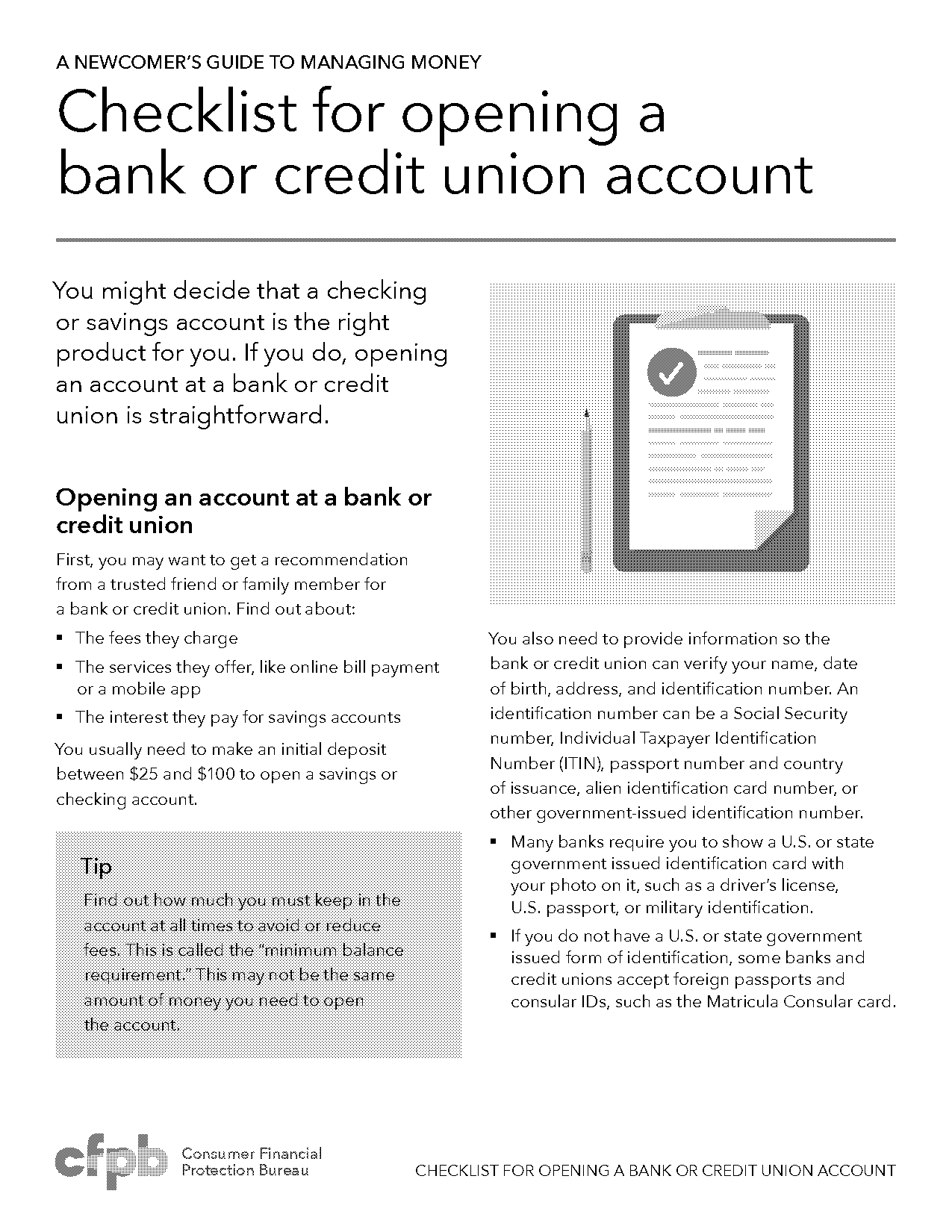 what documentation is required to open a bank account