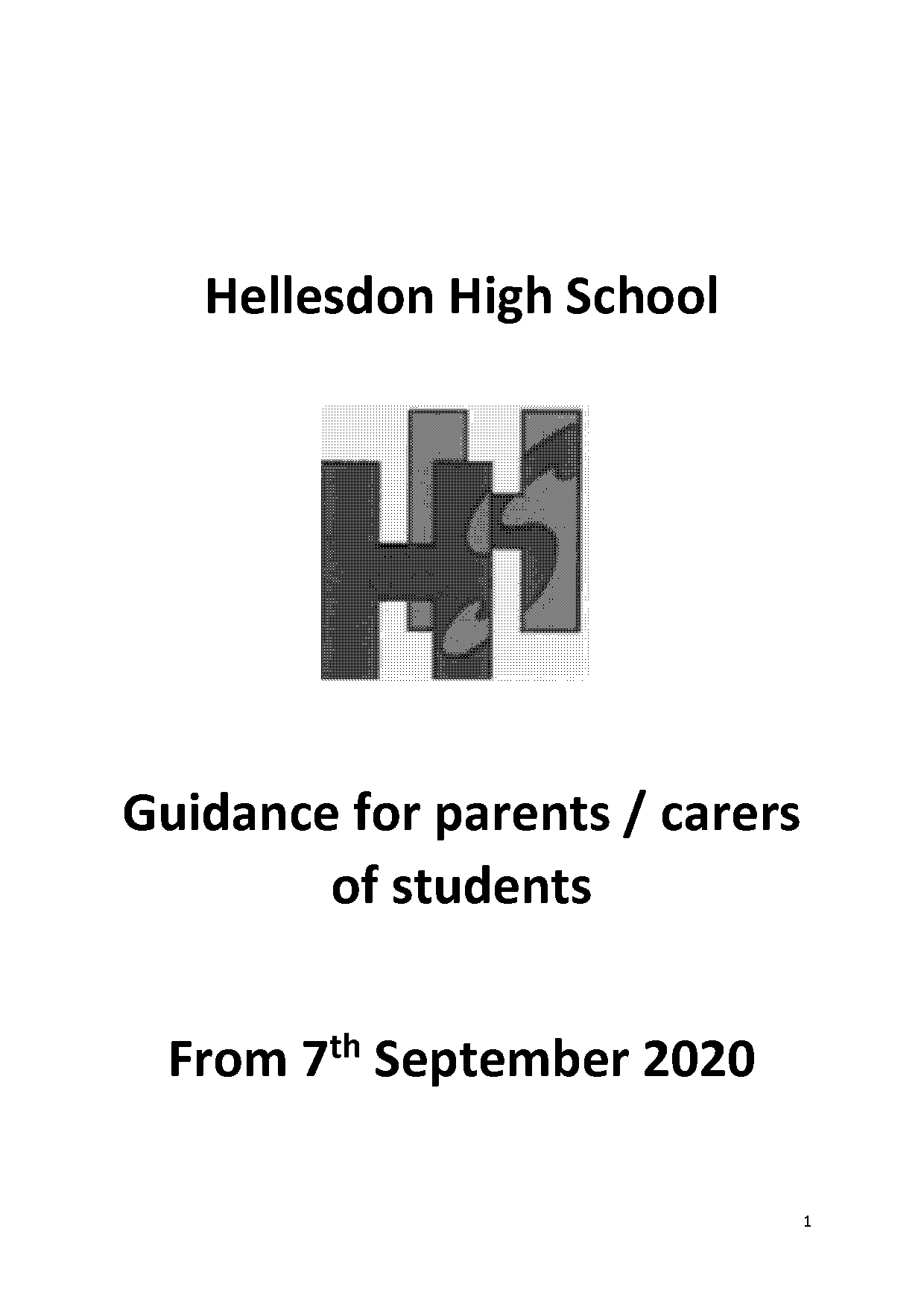 hellesdon high school policy