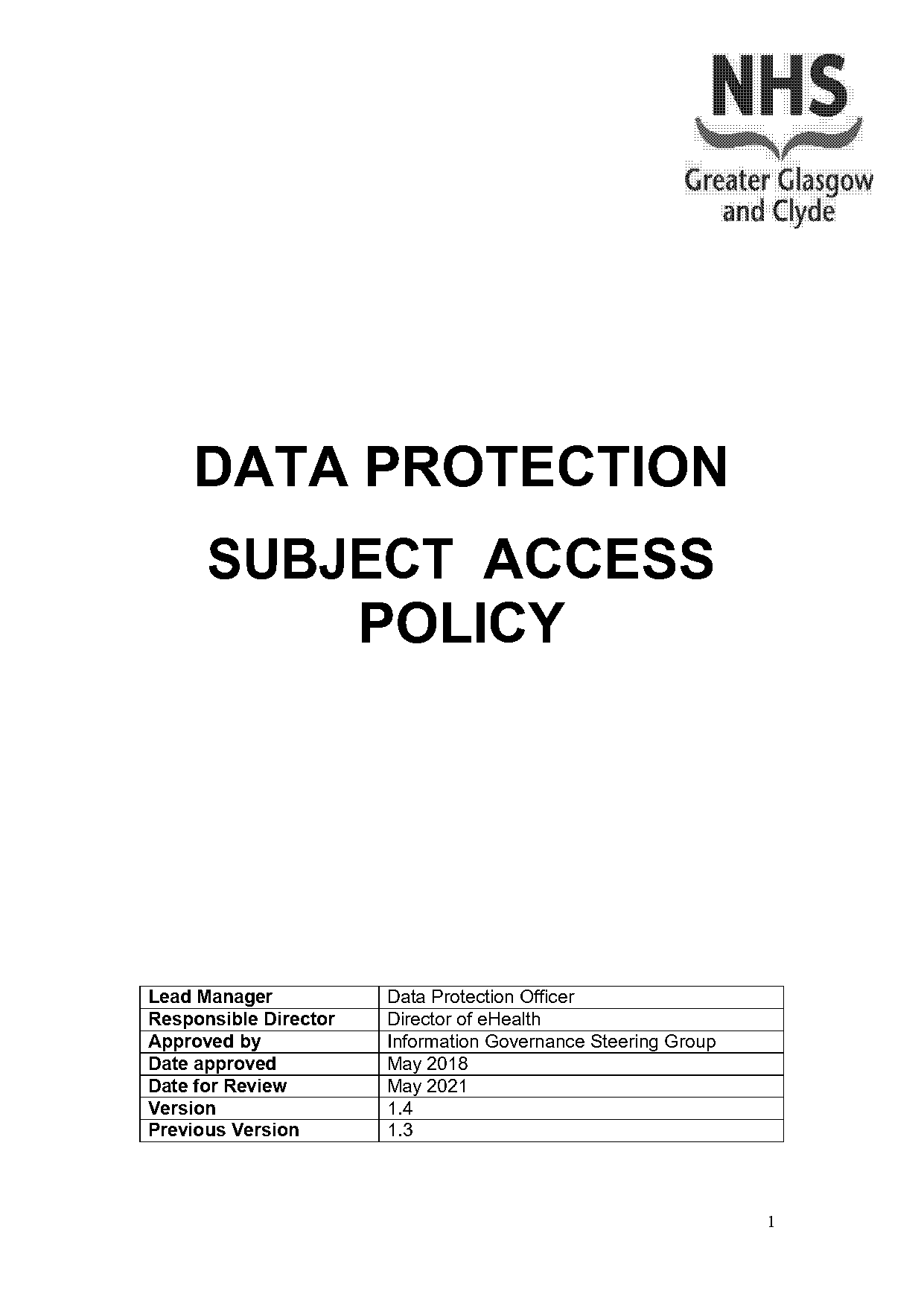 subject access request acknowledgement letter gdpr