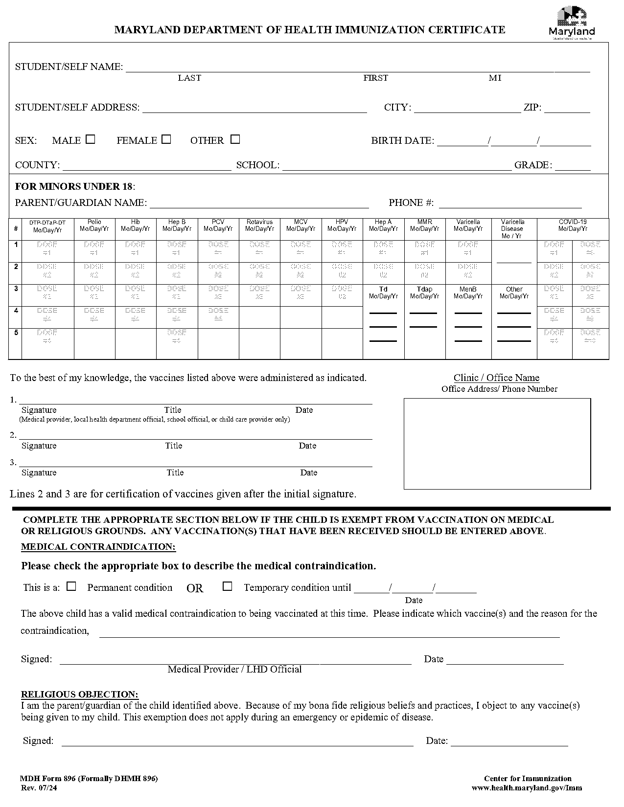 anne arundel school district medical form