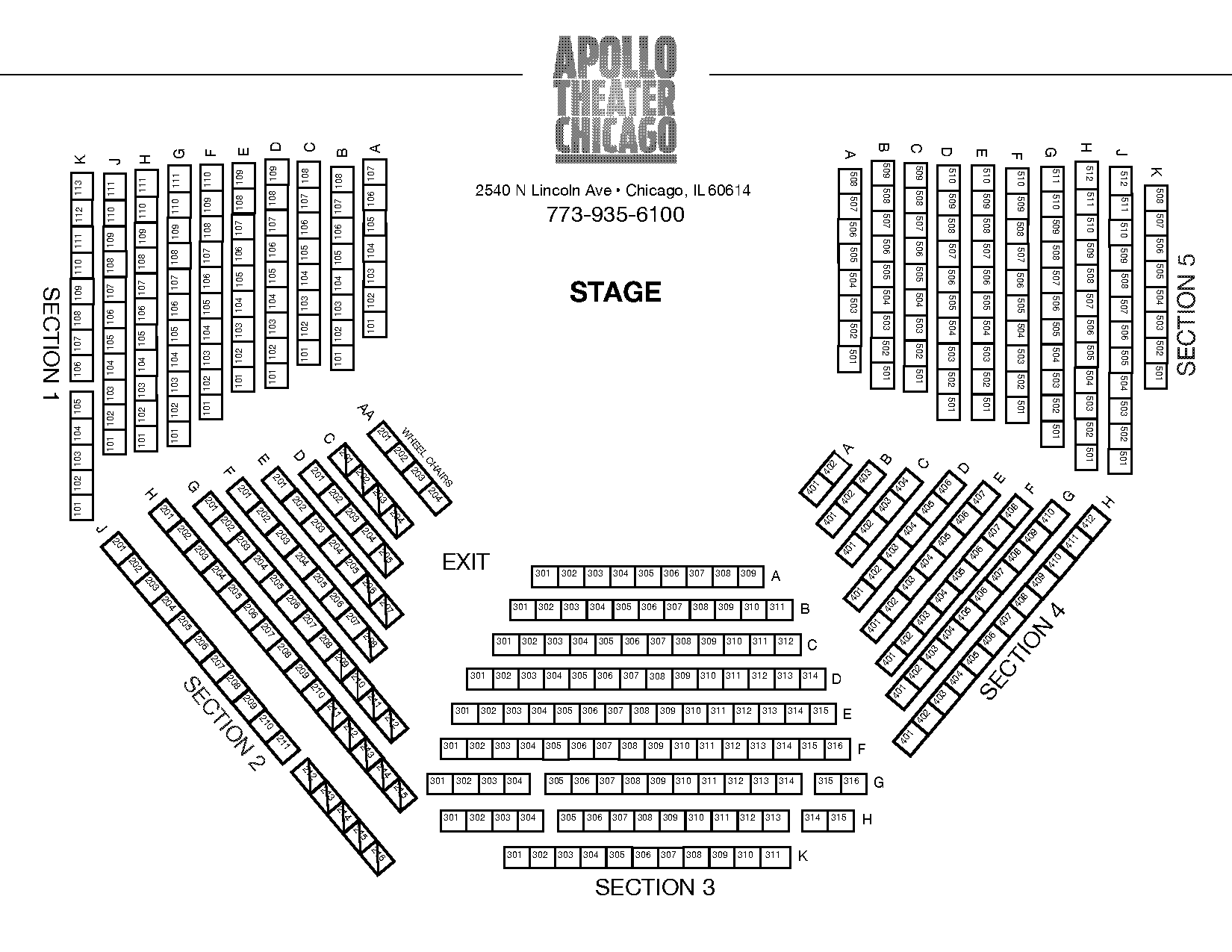 apollo theater seating plan