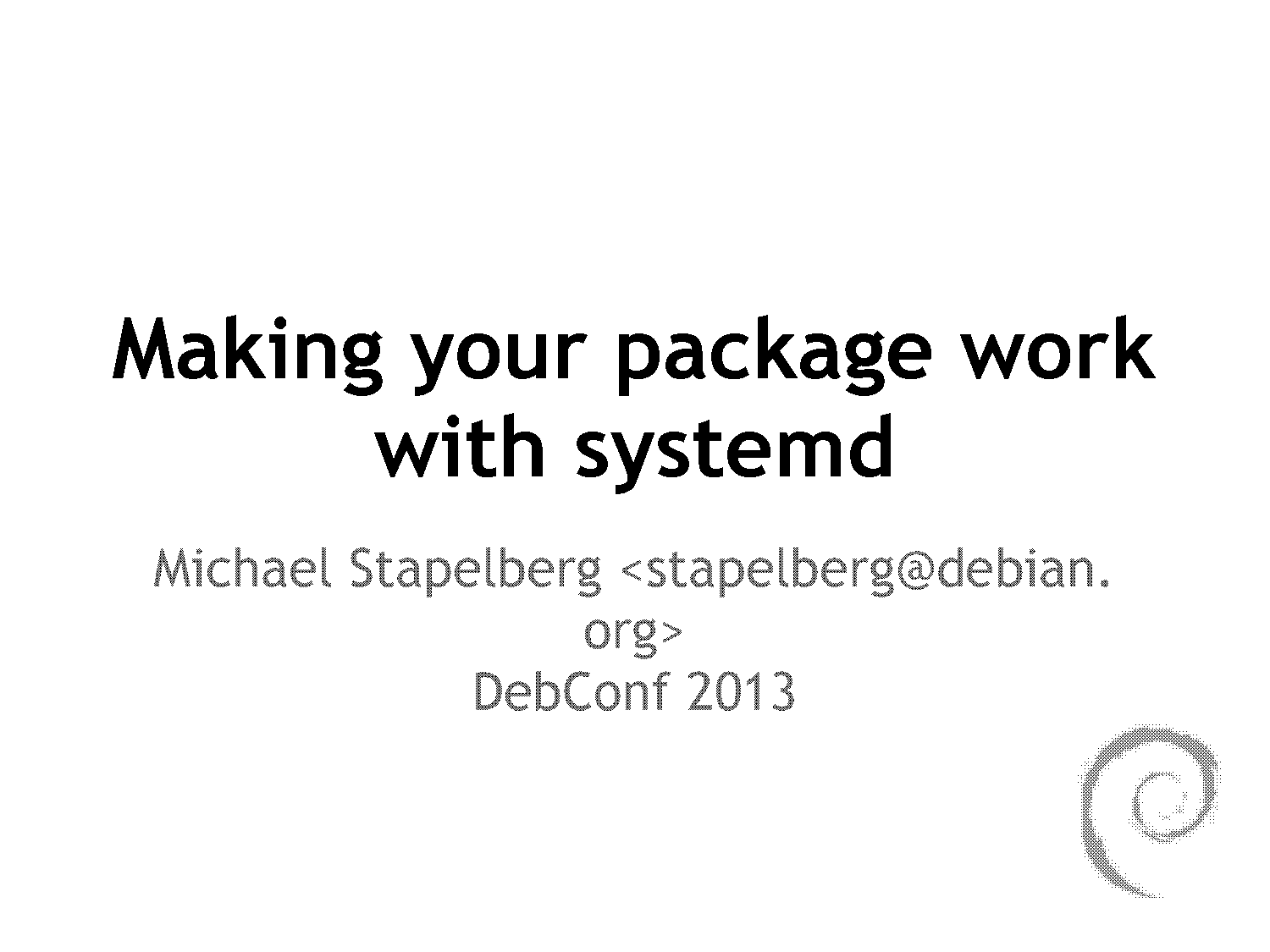 debian install service example