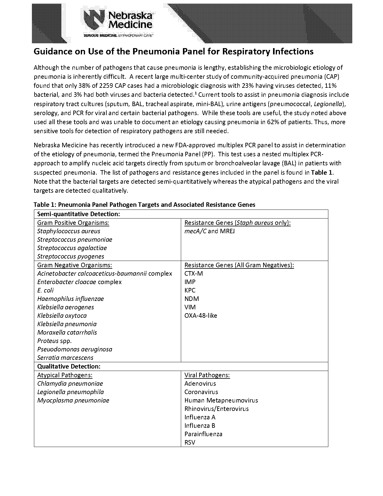 filmarray respiratory panel quick guide