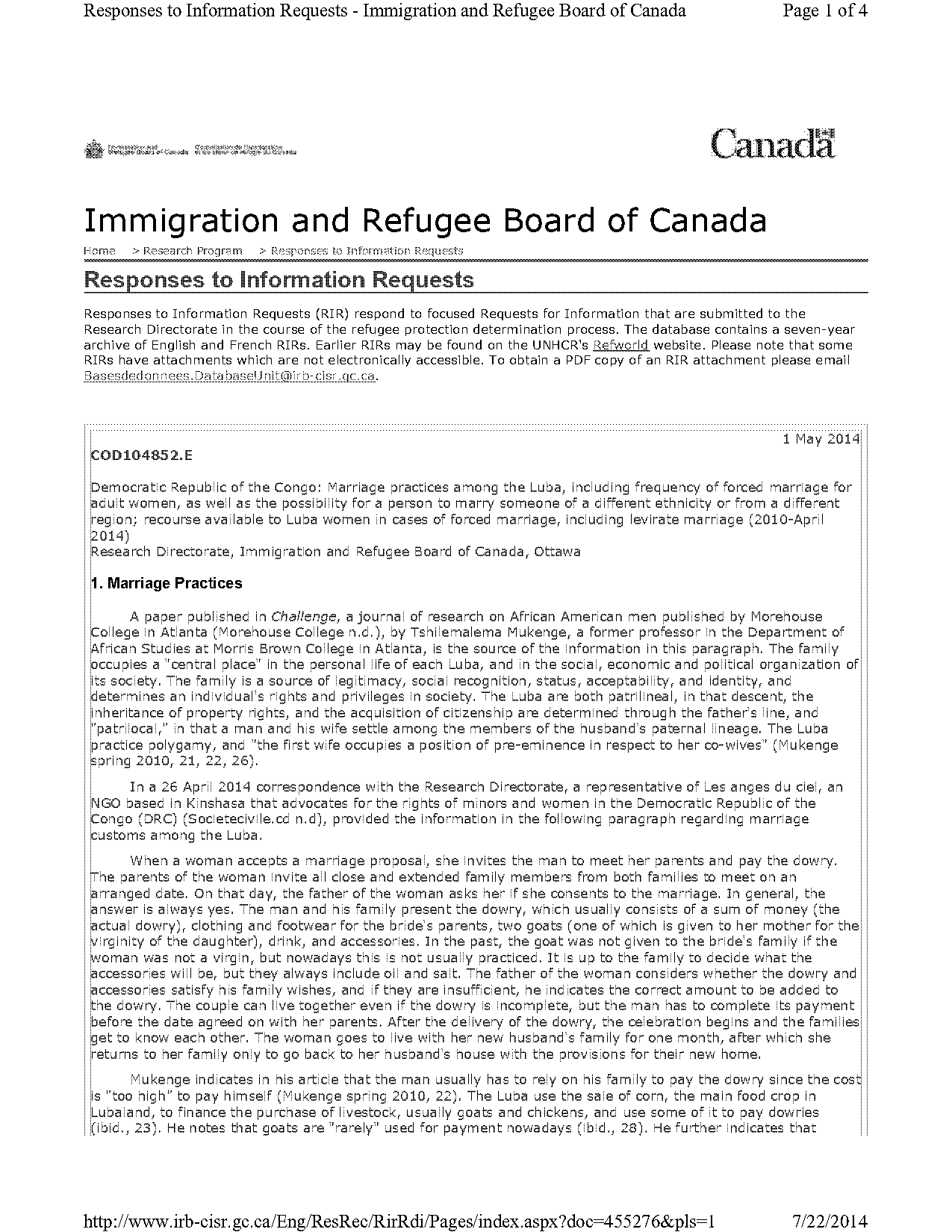 contract marriage girl in canada